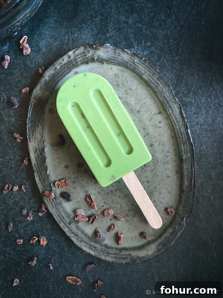 Mint Chip Ice Cream Pops Recipe 2 vegan mint chip ice cream popsicles