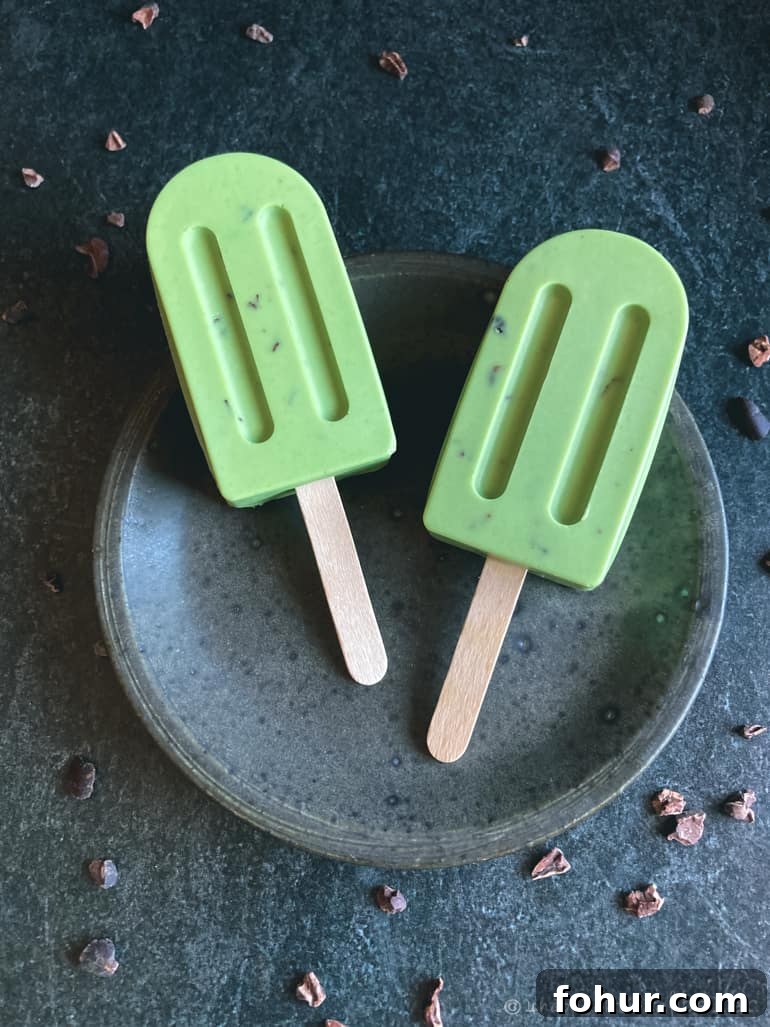 Mint Chip Ice Cream Pops Recipe 5 mint chip ice cream pops (vegan, gluten-free)