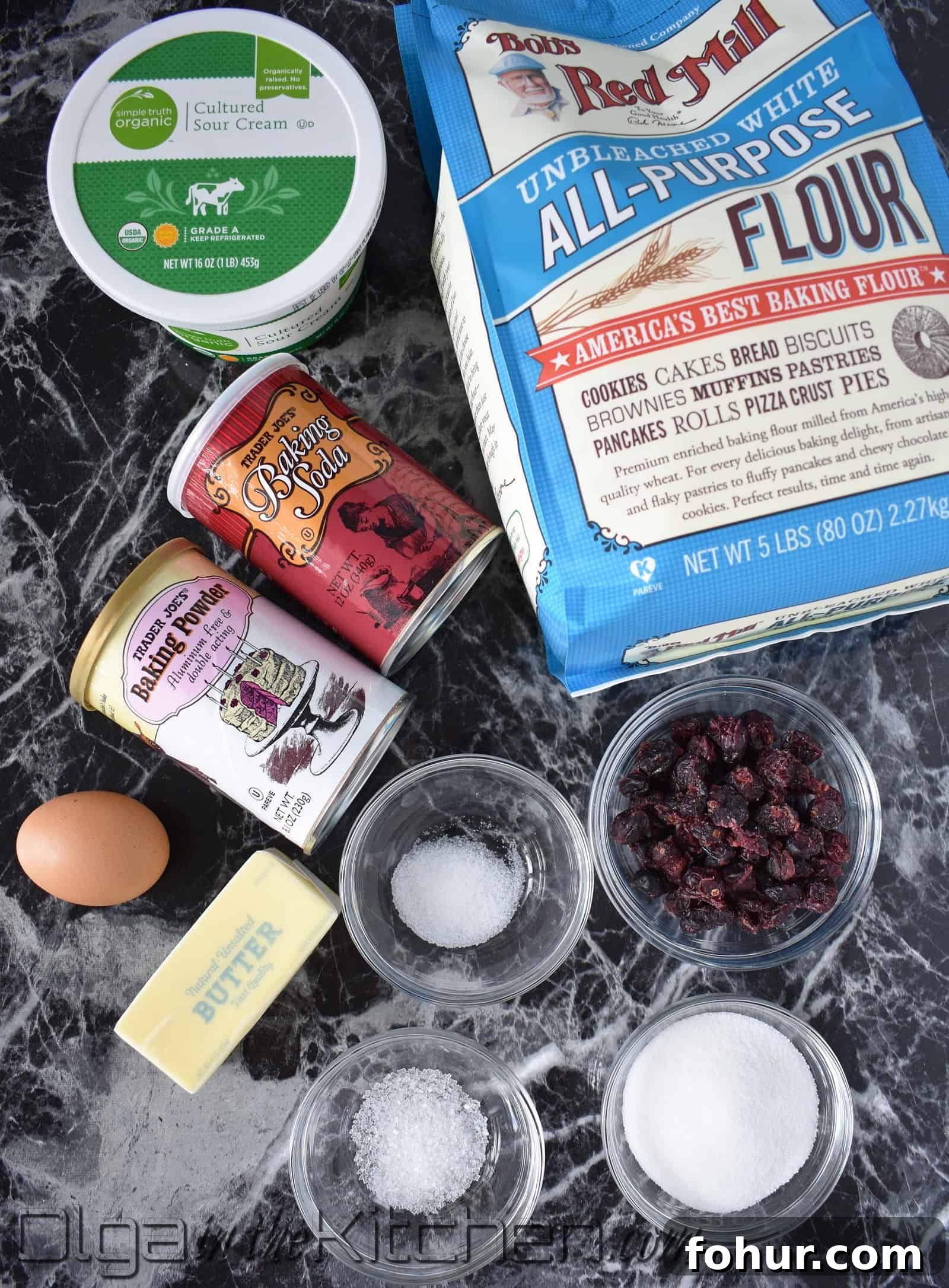 Flaky Homemade Cranberry Scones Recipe 4 Ingredients for cranberry scones