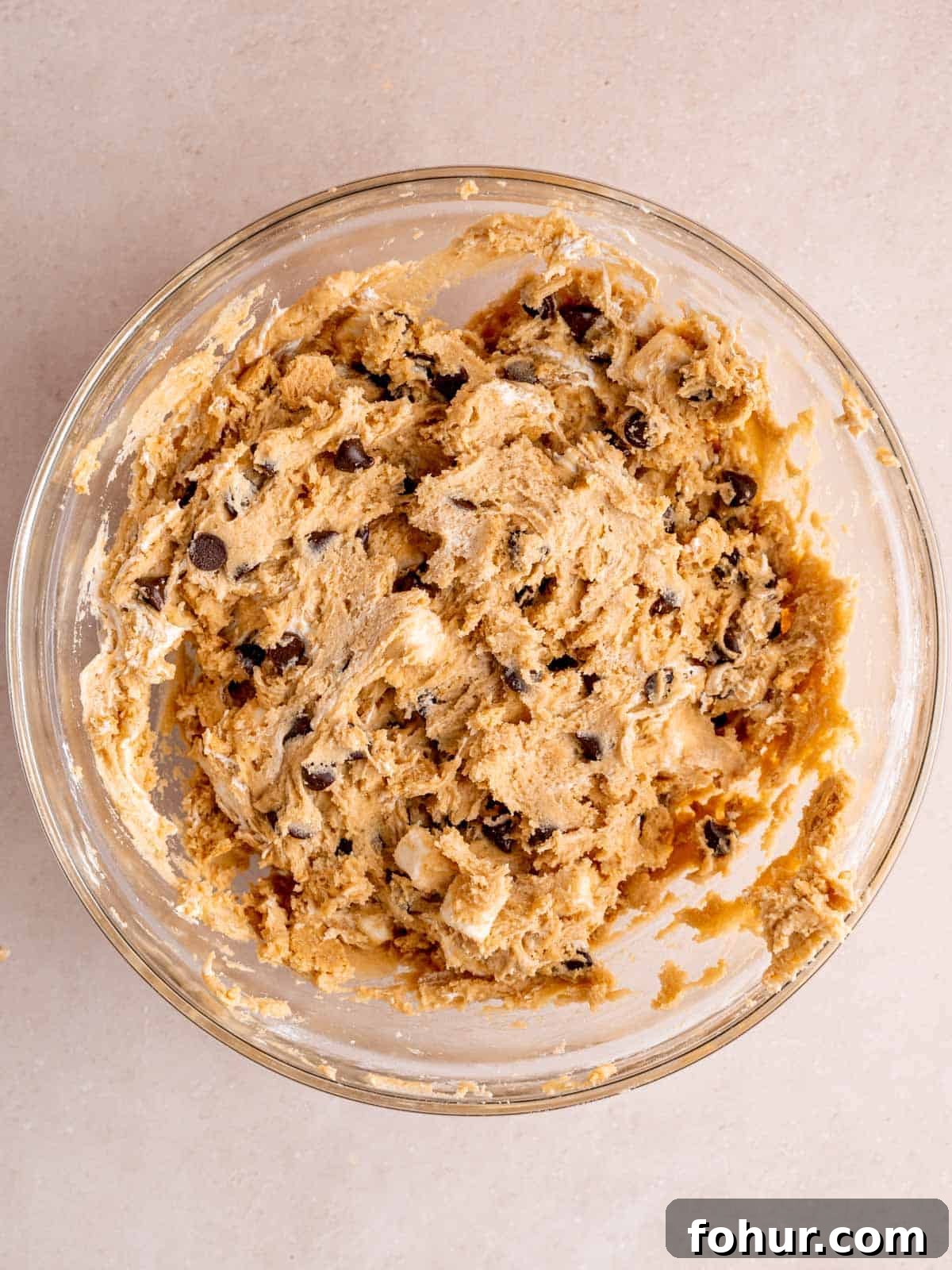 S'mores Cookies: Gooey Marshmallow and Chocolate Recipe 7 S'mores cookie dough in a bowl.