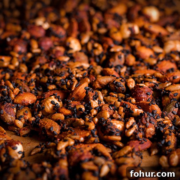 Chili-Lime Watermelon Salad Recipe 2 A tray of Yemenite Ja'ala, roasted, spiced nut and seeds.
