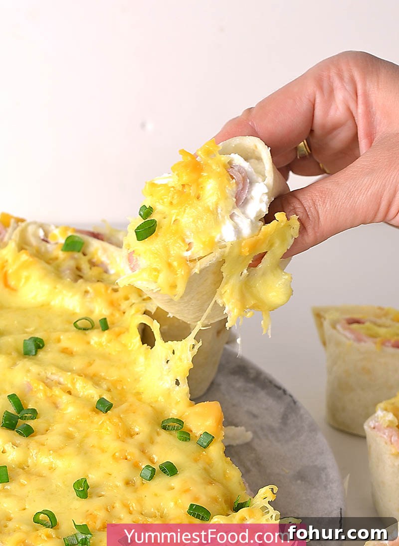 Ham and Cheese Tortilla Pull Apart Recipe 4 Ham and Cheese Tortilla Pull Apart