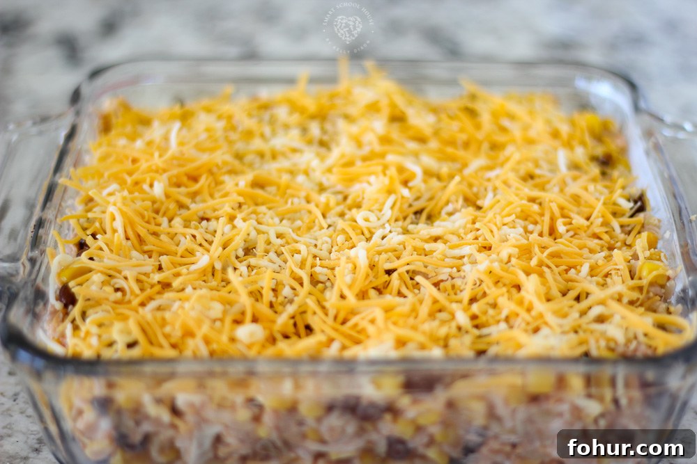 30 Minute Mexican Chicken and Rice Dinner casserole