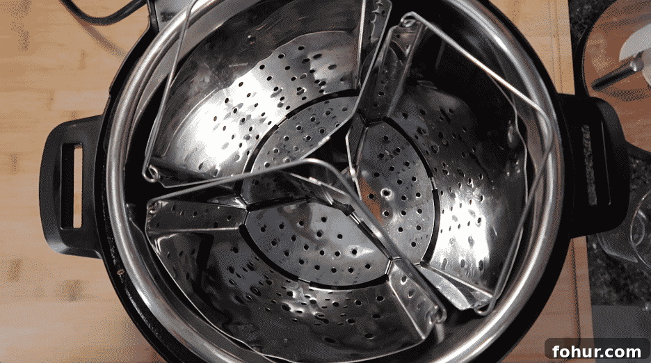 Instant Pot Steamed Vegetables: Tender, Crisp in Minutes 4 Inserts placed in Instant Pot