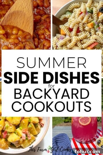 Side dishes for summer backyard cookouts.