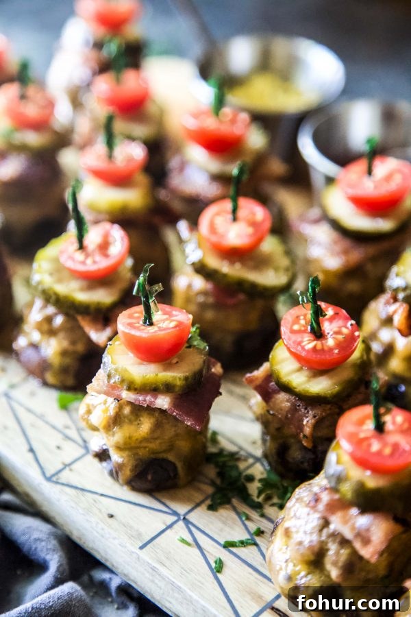 Bacon Cheeseburger Stuffed Mushrooms Recipe 2 img 26495 2