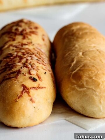 Both deli roll and Italian herb roll copycat bread from Subway