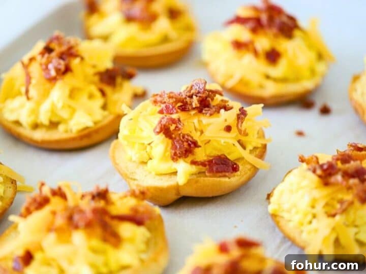 Breakfast Bagel Recipe with Egg, Bacon & Melted Cheese 5 Egg, bacon, and cheese bagel sandwich.