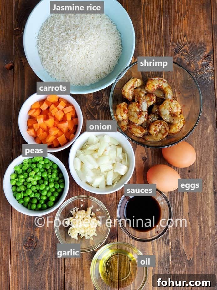 recipe ingredients on a wooden board