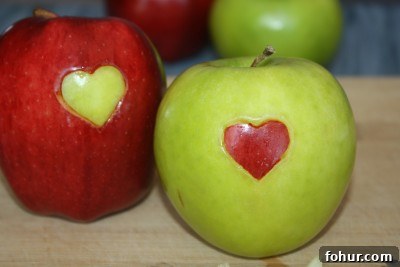 Apple hearts Apple hearts
