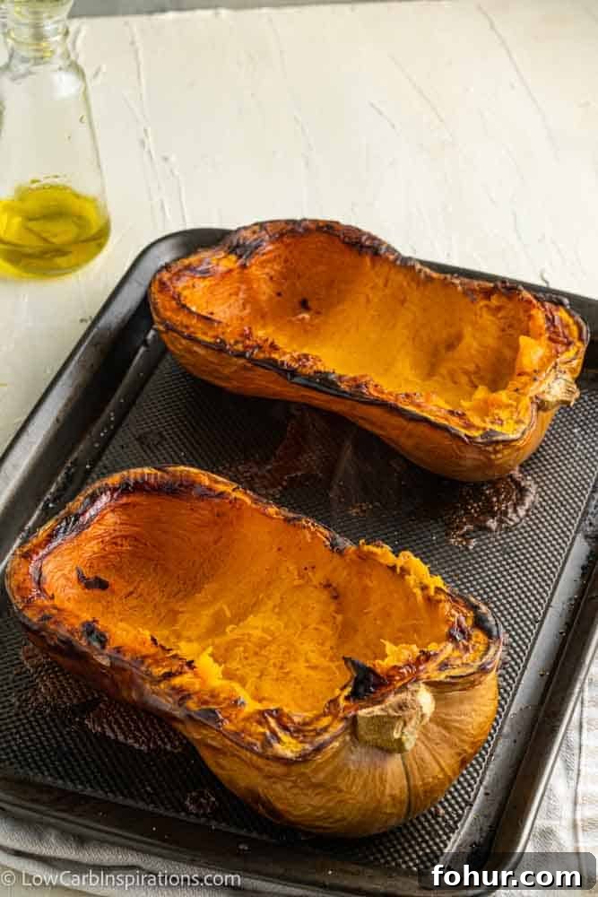 Keto Stuffed Butternut Squash with Four Cheeses 12 Keto Four Cheese Stuffed Butternut Squash