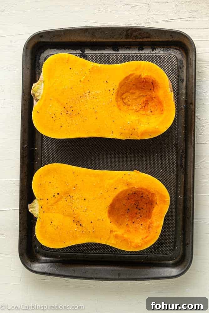 Keto Stuffed Butternut Squash with Four Cheeses 7 Keto Four Cheese Stuffed Butternut Squash