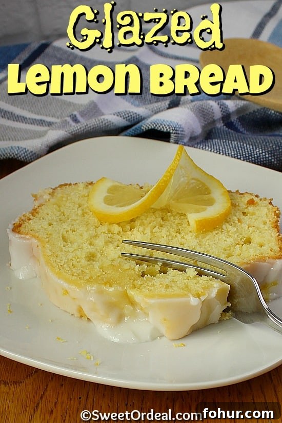 A fork slicing into some delicious looking bread.