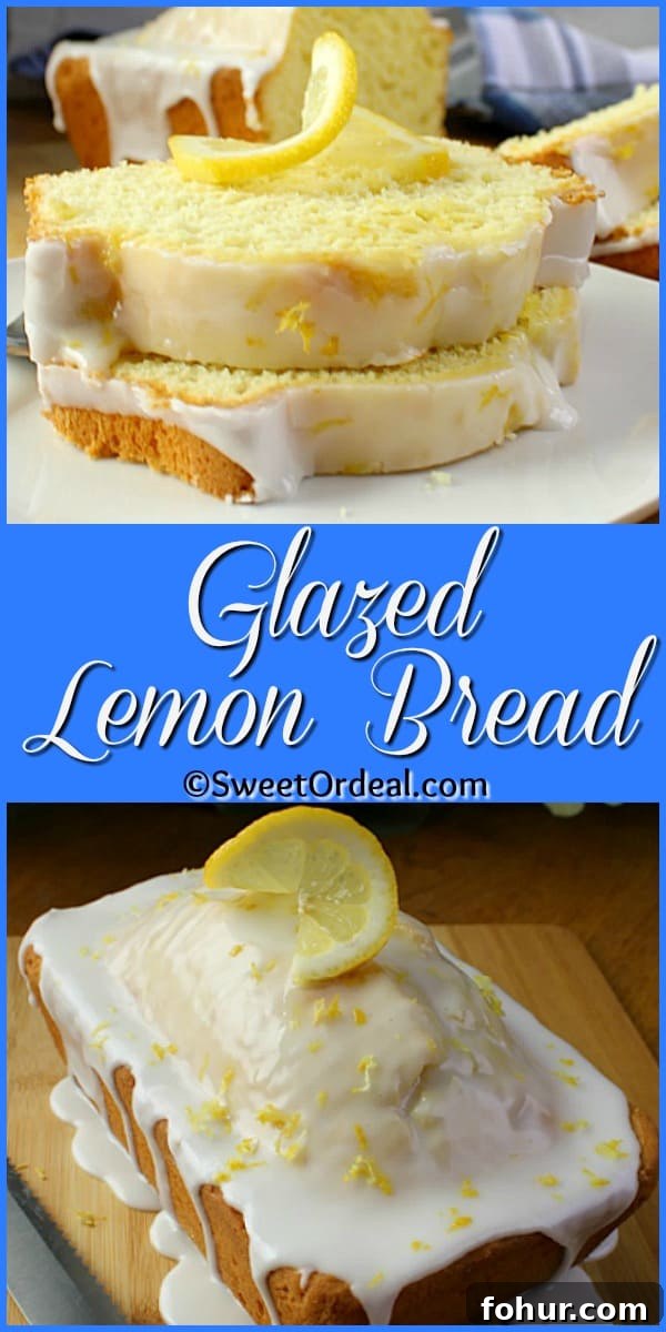 Delicious lemony goodness in a 9 x 5" loaf pan.