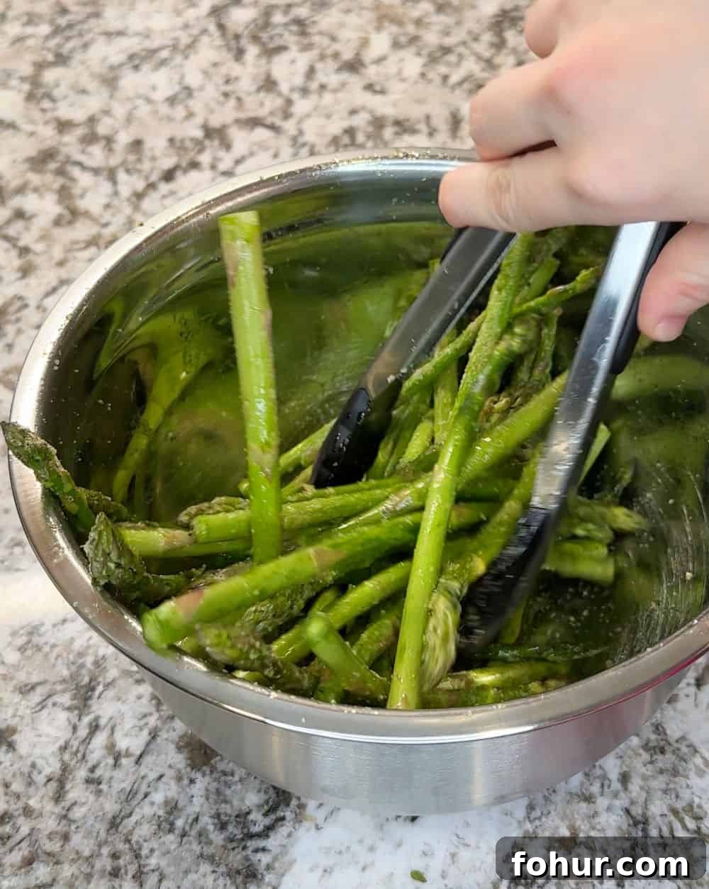 Blackstone Griddle Asparagus Recipe: Quick Grilled Asparagus 5 toss asparagus in seasonings.