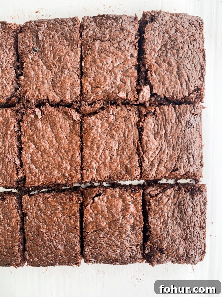 Fudgy Dairy- and Gluten-Free Brownies Recipe 2 gluten and dairy free brownies on a white background