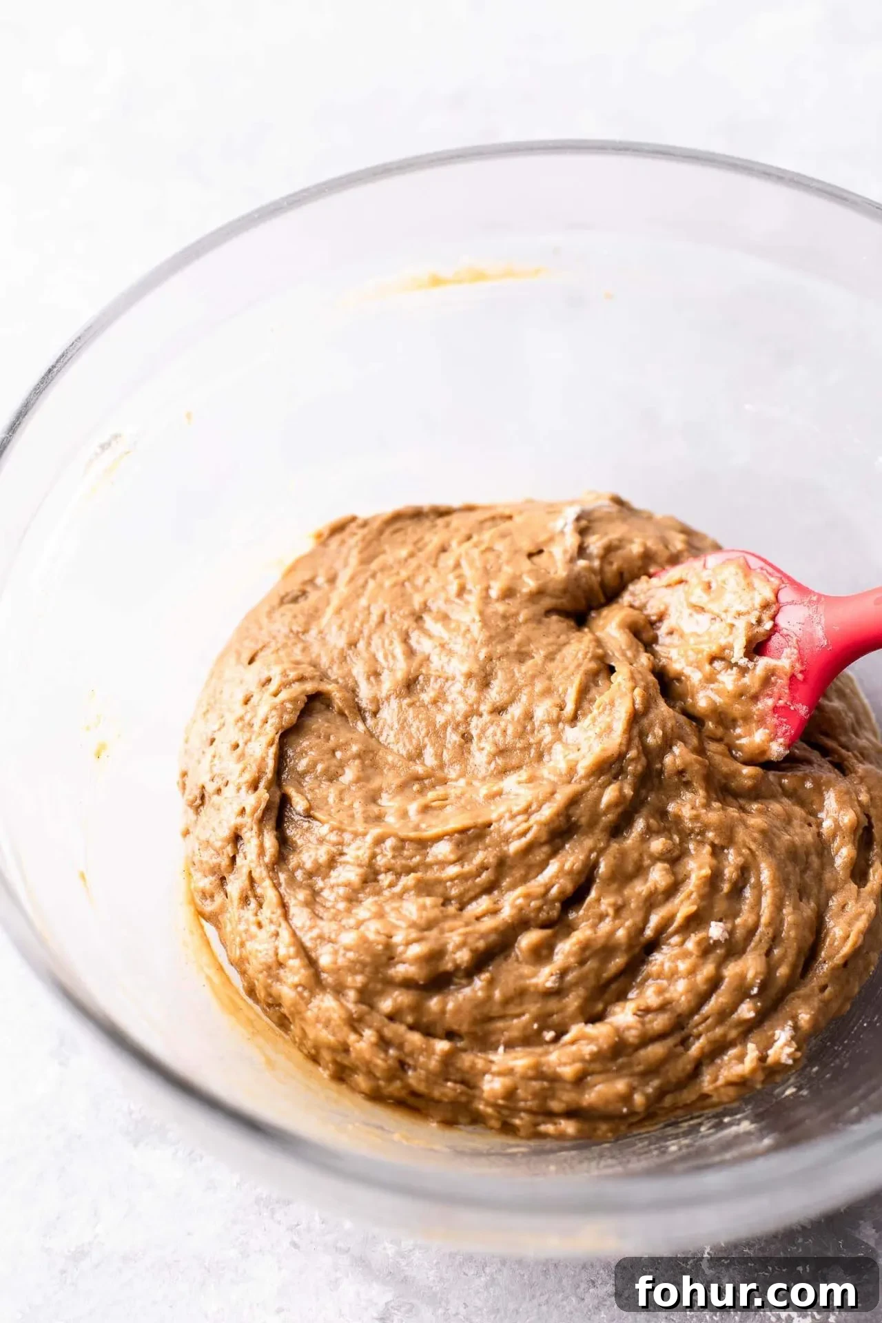 actual coffee coffee cake batter in bowl