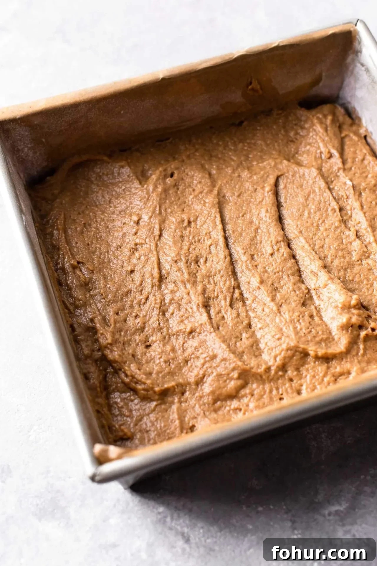 actual coffee coffee cake first layer of cake batter spread into pan