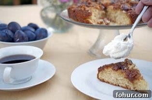 A plate of plum cake