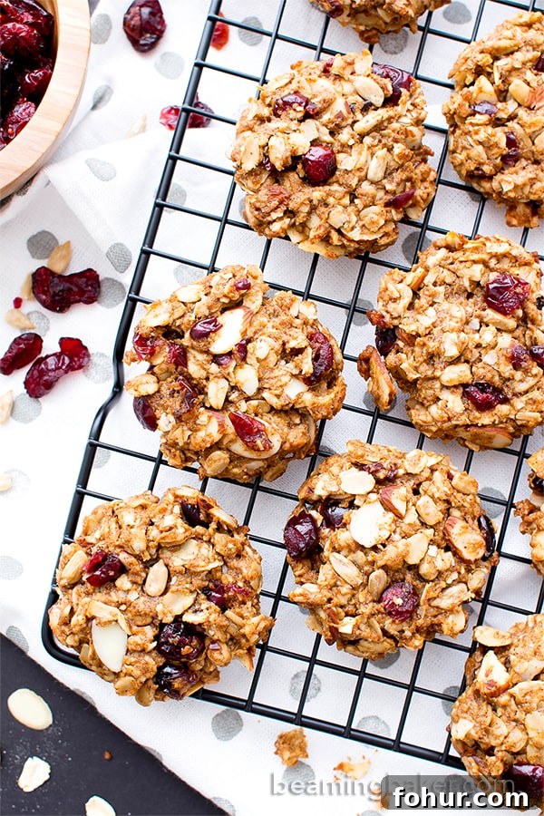 Gluten-Free Trail Mix Cookies: Vegan and Dairy-Free 4 Gluten Free Trail Mix Cookies (V+GF): an easy recipe for chewy and satisfying protein-packed trail mix cookies, full of fruits, seeds and nuts. #Vegan #GlutenFree #DairyFree | BeamingBaker.com