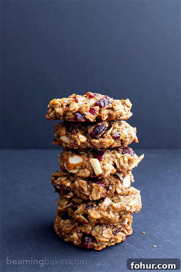 Gluten-Free Trail Mix Cookies: Vegan and Dairy-Free 7 Gluten Free Trail Mix Cookies (V+GF): an easy recipe for chewy and satisfying protein-packed trail mix cookies, full of fruits, seeds and nuts. #Vegan #GlutenFree #DairyFree | BeamingBaker.com