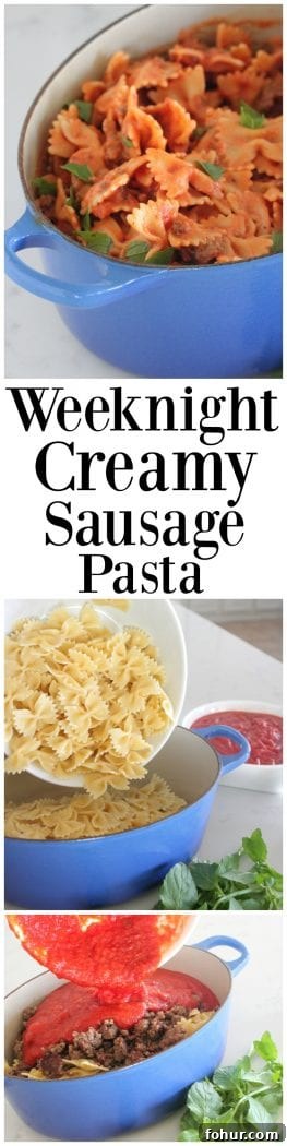 Weeknight Creamy Sausage Pasta