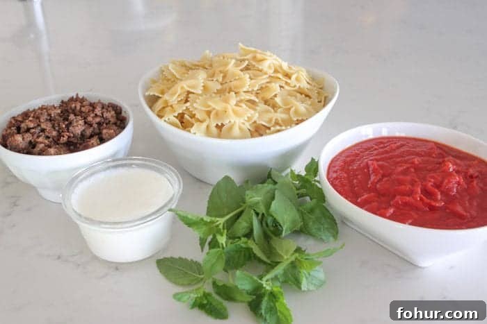 Weeknight Creamy Sausage Pasta
