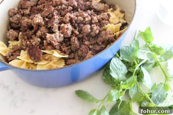 Weeknight Creamy Sausage Pasta