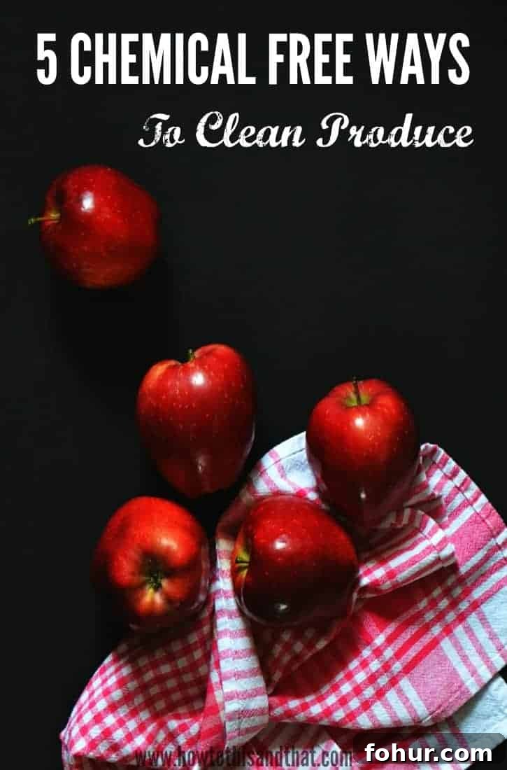 How To Clean Apples Naturally