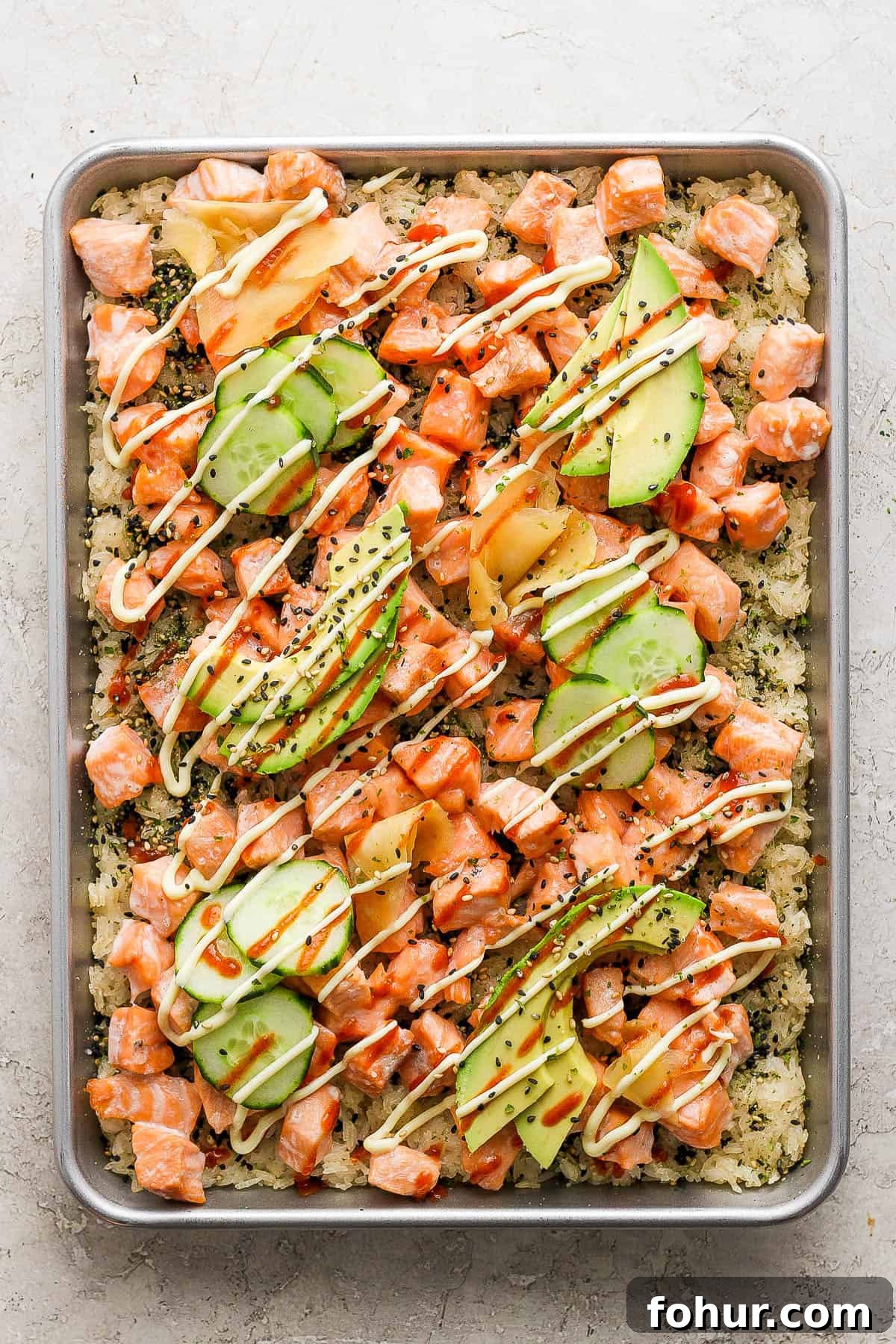 Sushi Bake Recipe: Creamy Baked Sushi Casserole 2 The best recipe for an easy sushi bake.
