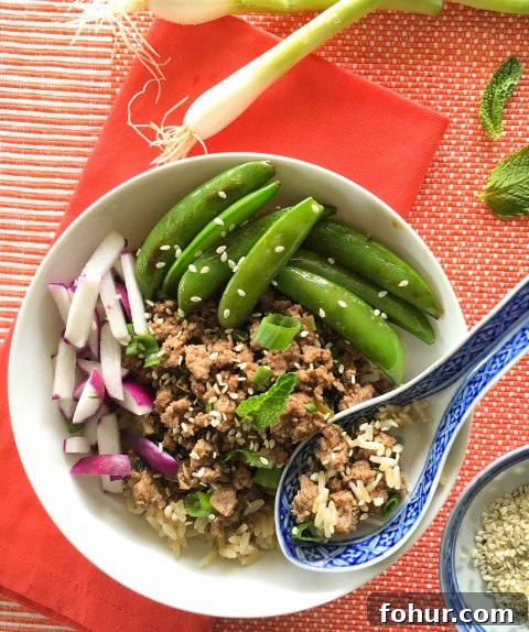 Asian Beef Bowls via LizsHealthyTable.com Asian Beef Bowls via LizsHealthyTable.com