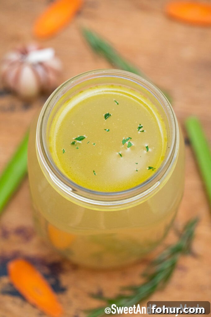 How to Make Homemade Chicken Stock from Scratch 7 Image of chicken stock recipe.
