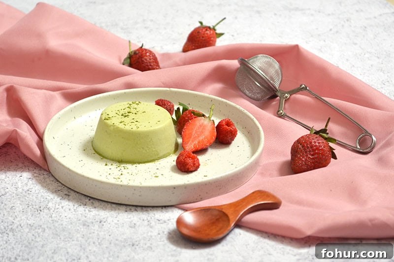 Creamy Matcha Panna Cotta Recipe 5 matcha panna cotta serving