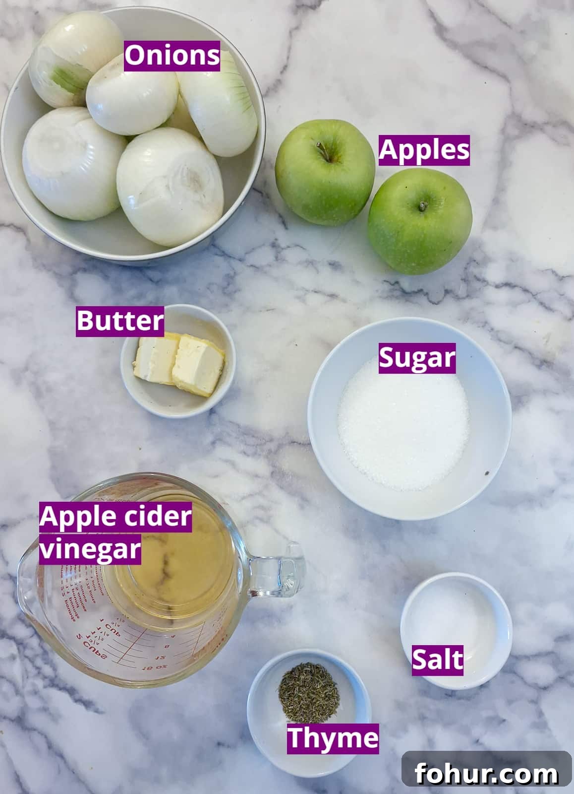 Caramelized Onion and Apple Marmalade Recipe 3 Ingredients you will need to make onion marmalade.