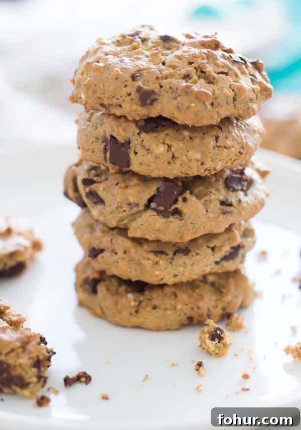 Almond Butter Oatmeal Cookies