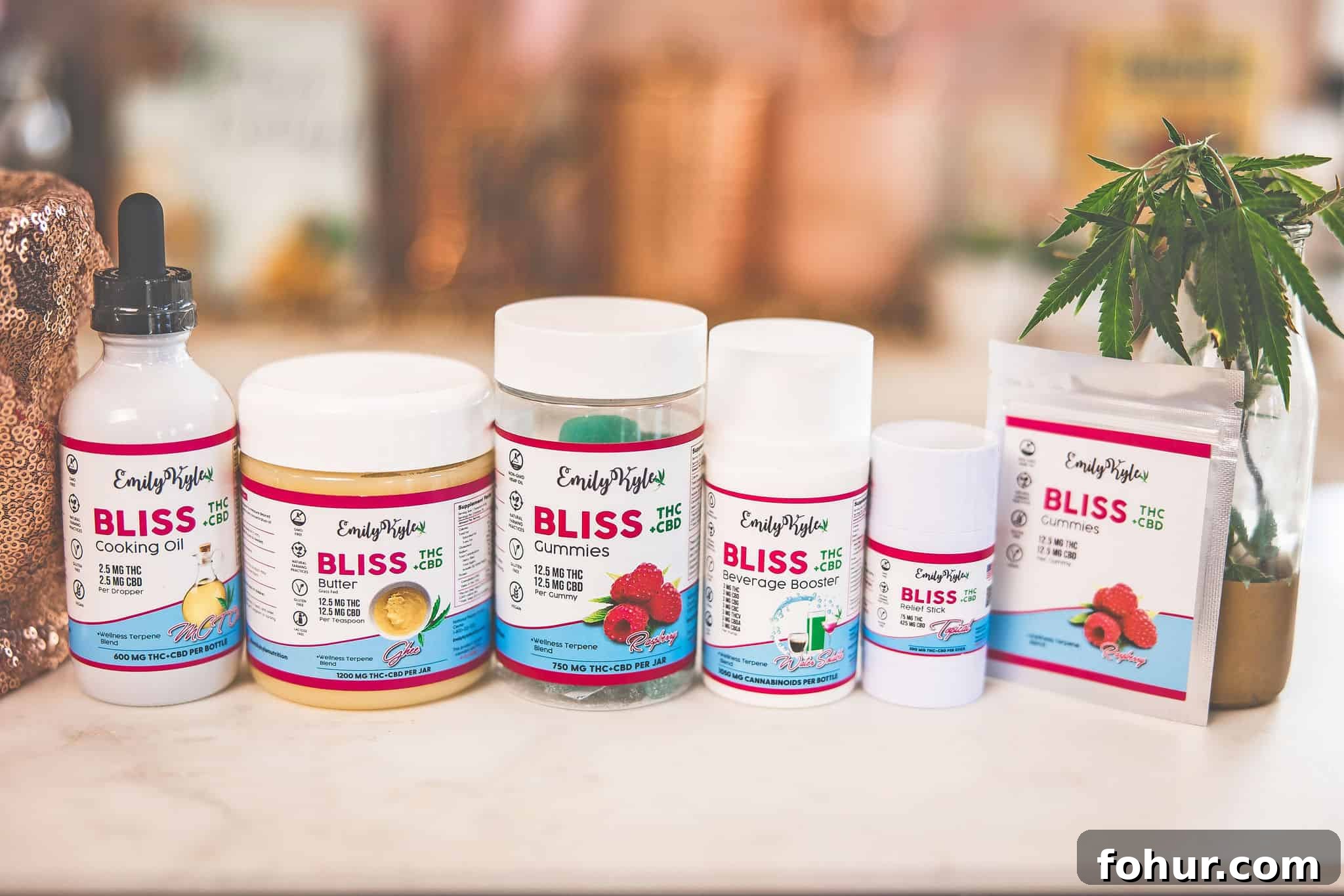 Coming Out About Cannabis: My Personal Story 3 A picture of Emily Kyle's Bliss Products.