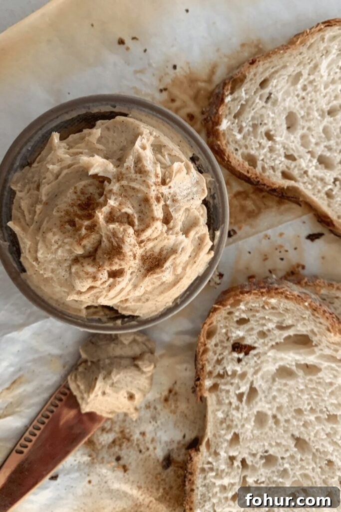 Honey Cinnamon Whipped Butter Recipe for Toasts and Pancakes 4 img 5592 4