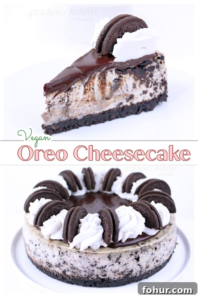 No-Bake Vegan Oreo Cheesecake Recipe 2 oreo cheesecake