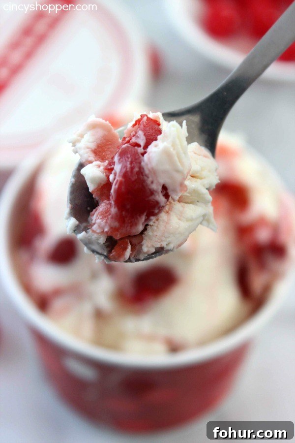 No-Churn Cherry Cheesecake Ice Cream Recipe 4 No Churn Cherry Cheesecake Ice Cream- Simple homemade cheesecake ice cream loaded with lots of cherries. So easy!