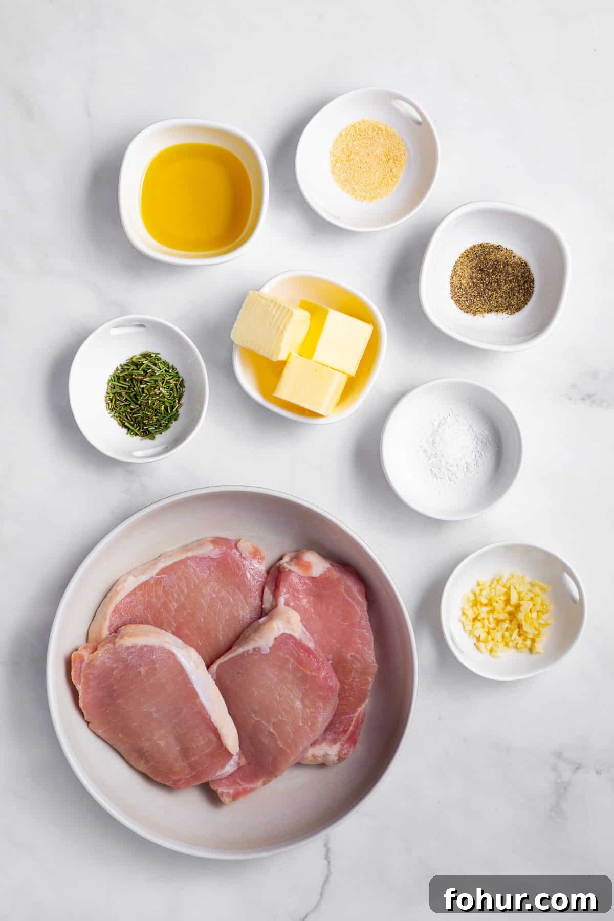 ingredients to make baked pork chops
