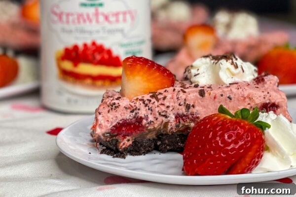 Chocolate Covered Strawberry Pie