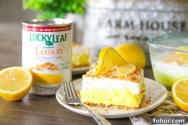Lemon Coconut Cream Cheese Dessert