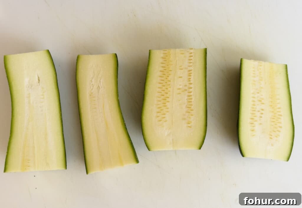 Crispy Air Fryer Zucchini Recipe 5 zucchini cut in four pieces step 2