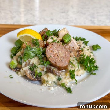 Woodfire Smoked Sausage & Chicken Risotto