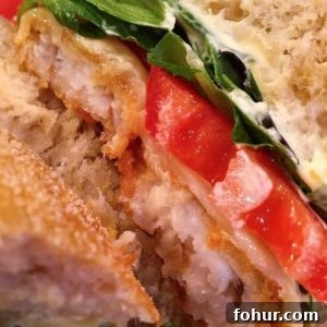 Close up photo of the Crispy Fish Sandwiches
