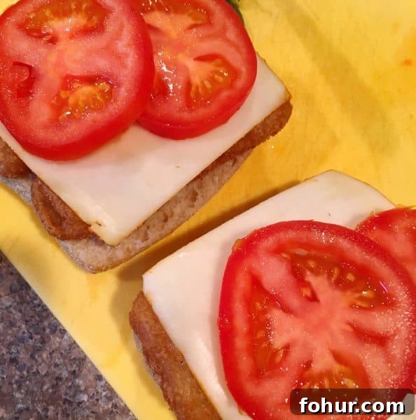 Crispy Fried Fish Sandwich Recipe with Tartar Sauce 7 Cheese and Tomatoes on top of fish fillets