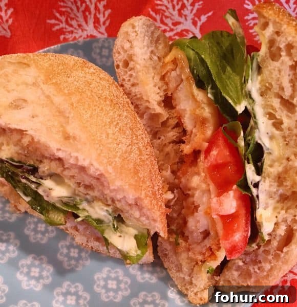 Crispy Fried Fish Sandwich Recipe with Tartar Sauce 9 Crispy Fish Sandwich on plate