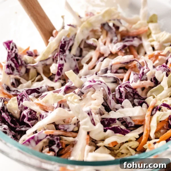 Savory Garlic Rice Pilaf with Lemon and Herbs 7 Homemade coleslaw in a large bowl.