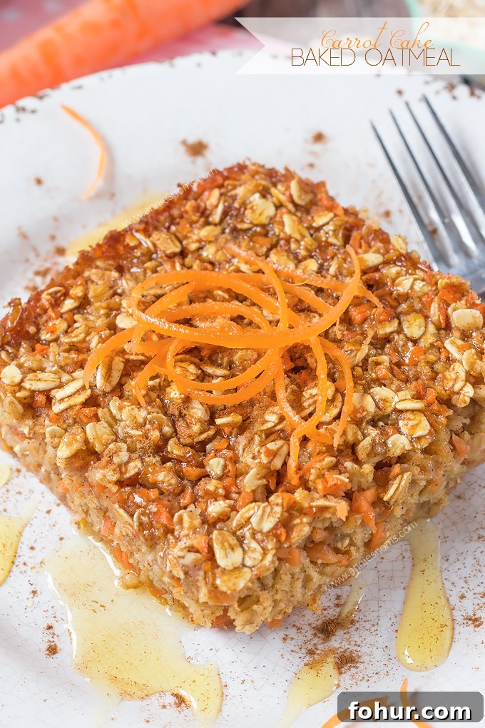 Carrot Cake Baked Oatmeal - Most Popular Recipes of 2015