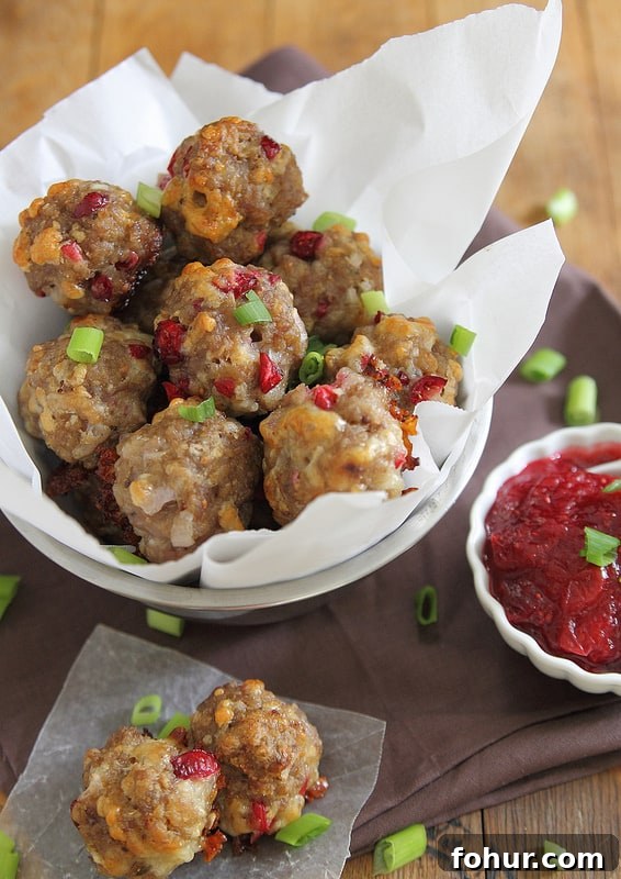 Cranberry Cheddar Sausage Bites Recipe 2 Cranberry Cheddar Sausage Bites